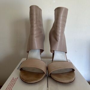Pre-Owned Maison Martin Margiela Leather High-Heel Sandal/boot Size EU 37.5